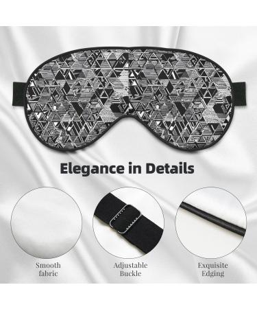 Sleep Mask Eye for Women & Men - Reusable Soft Blackout Eye Masks for Better Sleep Travel & Camping - Black White Marble Gift Essentials - Buy Online on GoSupps.com