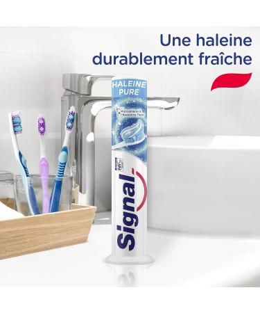SIGNAL - Pure Breath Toothpaste - 12 hours of fresh breath - Purified mouth - 95% ingredients of natural origin - 100ml - Buy Online on GoSupps.com