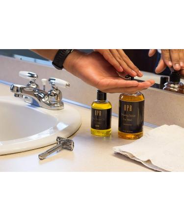 OPR Sandalwood Shave Soap: Foam-Free Shaving Cream for Men with Superior Lubrication, Smooth Skin, Great Scent, Up to 180 Shaves - No Bowl Needed - Buy Online on GoSupps.com