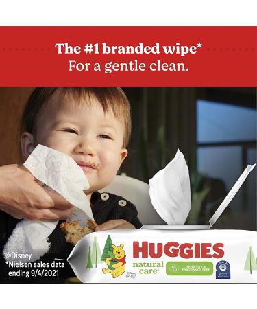 Huggies Natural Care Sensitive Baby Wipes | Unscented & Hypoallergenic | 12 Flip-Top Packs (768 Wipes) - Buy Online on GoSupps.com