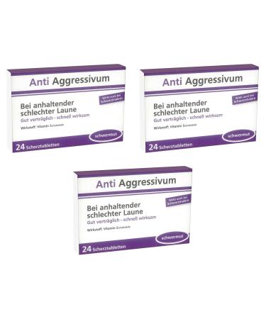 Trendimport Joke Tablets/Joke Dragees Set of 3 Anti Aggressive 24 Pieces (Pack of 3) Purple