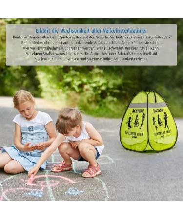 Reer MyBuddyGuard Road Warning Sign - Ensure Safety with Attention Playing Children Alert | International Shipping Available - Buy Online on GoSupps.com