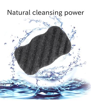 ZEELYDE Konjac Sponge Set with Active Bamboo Charcoal Body & Face Sponge Deep Cleaning Sponge for Skin Care - Buy Online on GoSupps.com