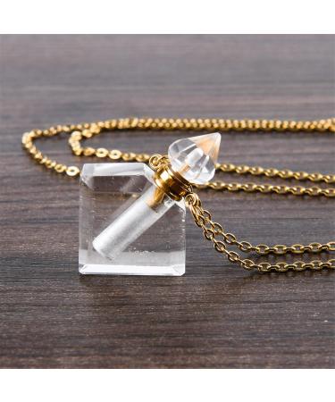 YGLINE Healing Crystal Necklace Perfume Diffuser - Unique Gift for Women | International Shipping Available - Buy Online on GoSupps.com