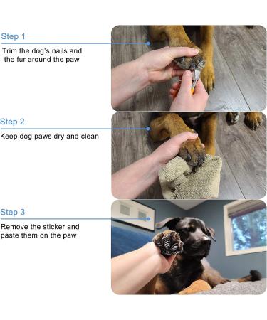 LOOBANI Dog Paw Protector Anti-Slip Pads for Slippery Floors - 6 Sets (24 Pads) - Small Size - Ideal for 4-10 lbs Dogs - Buy Online on GoSupps.com