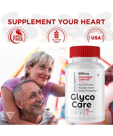 Glyco Care Support Pills GlycoCare Support Capsules Health Wellness Supplements Glyco Clean Pills Women Men Gluco Care Overall Health Support Advanced Formula (60 Capsules) - Buy Online on GoSupps.com