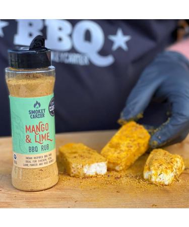 Spiced Mango & Lime BBQ Rub Shaker | The Smokey Carter - 2017 Great Taste Award Winner | Tasty Indian Inspired Seasoning | Ideal for Barbecue Chicken & Kebabs - Buy Online on GoSupps.com
