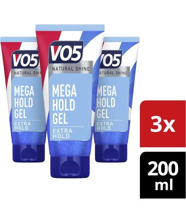 Vo5 Mega Hold 24 hour control Styling Gel for controlled natural hairstyles 200 ml Pack of 3 200 ml (Pack of 3) - Buy Online on GoSupps.com