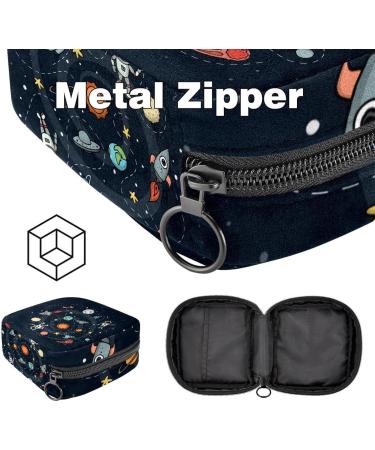 Women's Napkin Storage Bag - Space Rocket Design | Portable Menstrual Cup & Bandages | Ideal for First Period & Menstruation Needs - Buy Online on GoSupps.com