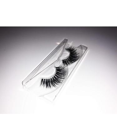 Alluring Clear Band 3D Reusable Strip 100% Siberian Mink Fur False Eyelashes Hand-made Natural Style Cruelty Free F116