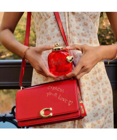 Coach Love Eau de Parfum - Long Lasting Fragrance with notes of Strawberry Red Velvet Rose & Cedarwood - Floral & Fruity - 1.0 fl. oz. 1 Fl Oz (Pack of 1) - Buy Online on GoSupps.com
