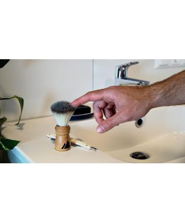 Econized Vegan Shaving Brush | High-Quality Beechwood Handle | International Shipping - Buy Online on GoSupps.com