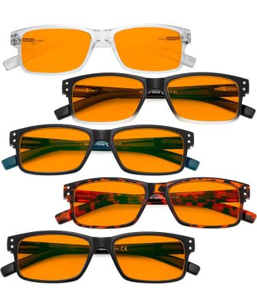 Eyekepper 5-Piece Classic Spring Hinge Reading Glasses Set | Sun Reading Glasses & Blue Light Blocking | 2.5 Diopters - Shop Internationally - Buy Online on GoSupps.com