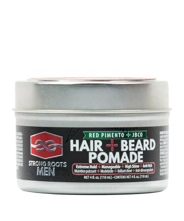 Strong Roots Men Beard & Hair Pomade - Extreme Hold High Shine Flake Free | Natural Jamaican Black Castor Oil | Grooming & Styling Solution - Buy Online on GoSupps.com