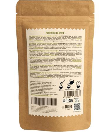  CAMINO DE CABRAS PREMIUM DETOX TEA - Exclusive Earl Grey with Ceylon & Assam Black Tea Bergamot Coconut Lemon Pomegranate Calendula & Blue Flowers - Wellness Herbal Tea 100g - Buy Online on GoSupps.com
