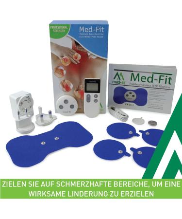 Wireless Rechargeable Mini Muscle Stimulator - Med-Fit for Back Sciatica Neck Knee Arthritis & Muscle Pain Relief - International Shipping Available - Buy Online on GoSupps.com