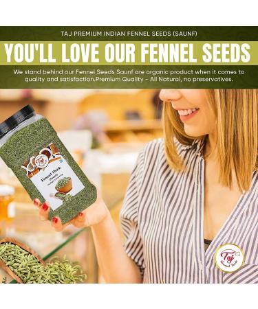 Taj Premium Indian Fennel Powder - 5 Pounds Jar | Saunf Ground Spice - Buy Online on GoSupps.com