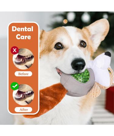 Shop Wookiwuki Dog Plush Toys for Small Breeds - Cute Weasel Squeak & Crinkle Chewing Ball - Indestructible Indoor & Outdoor Fun! - Buy Online on GoSupps.com