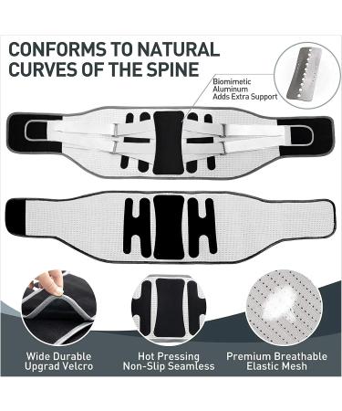 DFHBFG Lumbar Support Belt Disc Herniation Orthopedic Strain for Back Posture Spine Decompression Brace Dropshipping(Size:Medium) Medium Grey - Buy Online on GoSupps.com