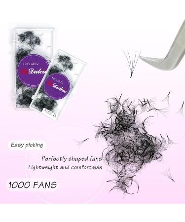 Buy Loose Fans Lash Extensions - 1000 Premade 3D Volume Fans | 0.07 C Curl 15mm Eyelash Extensions - International Shipping Available - Buy Online on GoSupps.com