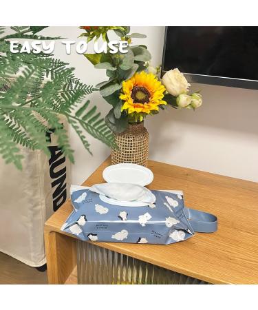 Baby Wipe Dispenser 3 Pack Baby Wet Wipe Pouch Travel Wipe Case Reusable Refillable Wet Wipes Holder Portable Carrying Pouches - KAMHBE (Animal) - Buy Online on GoSupps.com