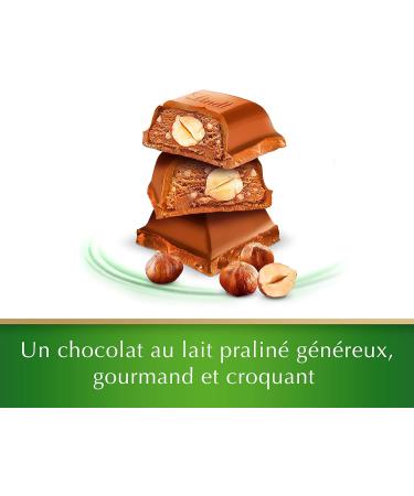 Lindt - LES GRANDES Hazelnut Praline Tablet - Milk Chocolate - 225g - Buy Online on GoSupps.com