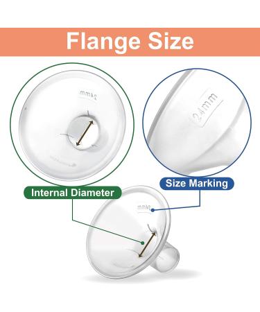 Maymom Myfit 13Mm Shields Compatible with Medela Breast Pump- Personalfit Freestyle Harmony Maxi Connector Connect to Widemouth/Narrow Connector Personalfit/Freestyle Flex Connector 2Pcs - Buy Online on GoSupps.com