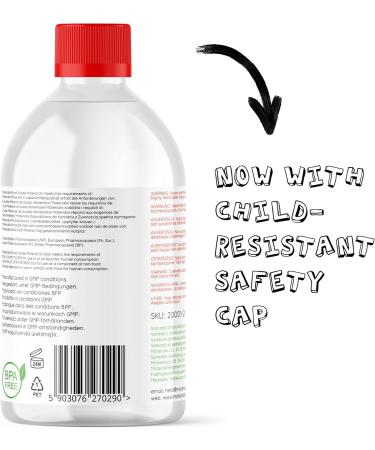 Materialix Food-Grade Mineral Oil (500ml) for Wood Bamboo Stone & DIY Cosmetics - Ideal for Balms Creams Lotions Hair Care & Ointments - Buy Online on GoSupps.com