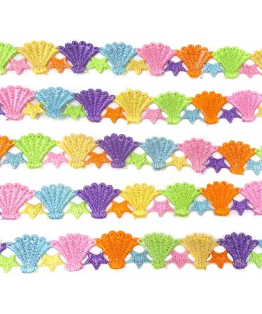 5 Yards Honbay Morning Glory Lace Embroidered Trim Ribbons for Sewing & Crafts - Buy Online on GoSupps.com
