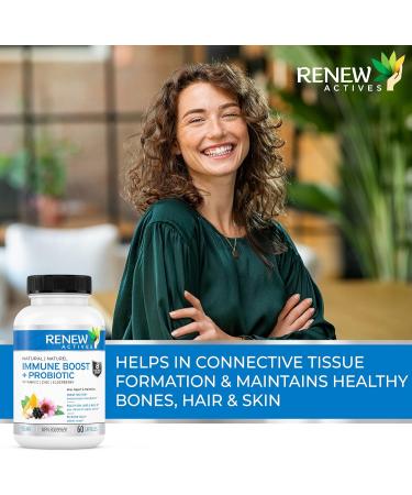 Renew Actives Wellness Supplement - Antioxidant Capsules with Elderberry Probiotics Zinc Vitamin C & Organic Turmeric Supports Immune Function & Collagen Formation 60 Vegan Capsules (2 Pks) 60 Count (Pack of 2) - Buy Online on GoSupps.com