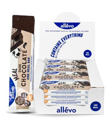 One meal bar - Dark chocolate - 20 bars - low -calorie meal replacement support in losing weight & weight control - high content protein fiber vitamins - All vo by alpha foods