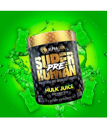 Alpha Lion Pre Workout Sample Tubs - Increases Strength & Endurance | Powerful Clean Energy Without Crash (14 Servings, Hulk Juice) - Buy Online on GoSupps.com