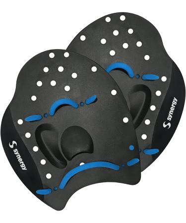 Synergy Black Medium Hand Paddles - Ideal for Swim Training - Buy Online on GoSupps.com