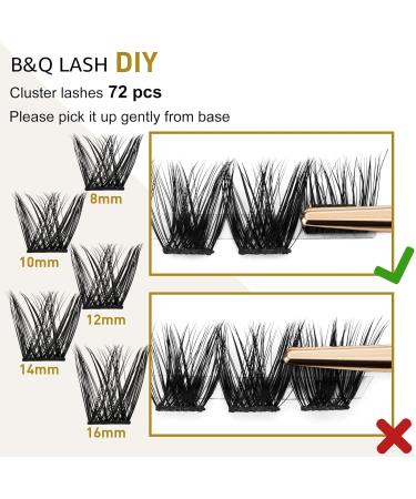 D-14mm B05 Cluster Lashes | 72 Clusters | D Curl Mega Volume Eyelash Extensions - Buy Online on GoSupps.com