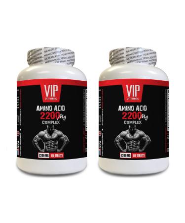 Post Workout Muscle Recovery - Amino Acid 2200 MG Complex - arginine lysine and proline Supplement Amino Energy pre Workout Amino acids Supplement Amino Acid Complex Amino Energy 2 Bot 300 Tabs