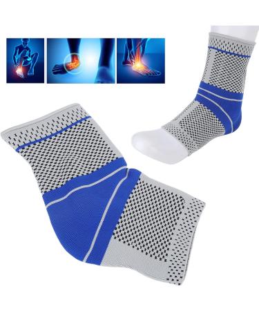 Adjustable Sports Ankle Brace - Breathable Silicone Ankle Sleeve Support for Sprains Strains & Plantar Fasciitis - Men & Women (M - Buy Online on GoSupps.com