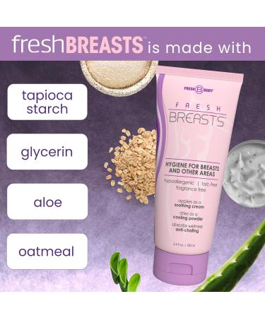 Fresh Breasts & Fresh Balls Anti-Chafing Lotion Duo for Women & Men 3.4 fl oz Soothing Deodorant Lotion Set Talc-Free Aluminum-Free Paraben-Free - Buy Online on GoSupps.com