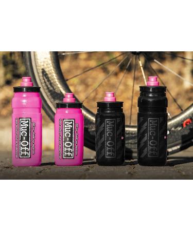 Muc-Off Elite Fly Pink Water Bottle 550ml - Lightweight BPA-Free Sports Bottle with Ergonomic Cap - 100% Recyclable Pink Bottle - Buy Online on GoSupps.com