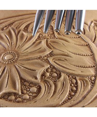 Seeder Leather Stamps Set - 5 Stainless Steel Tools by Zhong Jiang - Buy Online on GoSupps.com