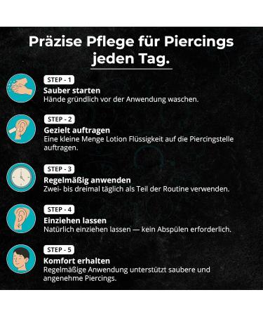 Lotion apr s-piercing 10 ml Soutient l'inflammation et la gu rison Piercing apr s-piercing pour oreille nez nombril avec 99 % d'ingr dients naturels + D-panth nol et hamam lis 10 ml (Lot de 1) - Buy Online on GoSupps.com