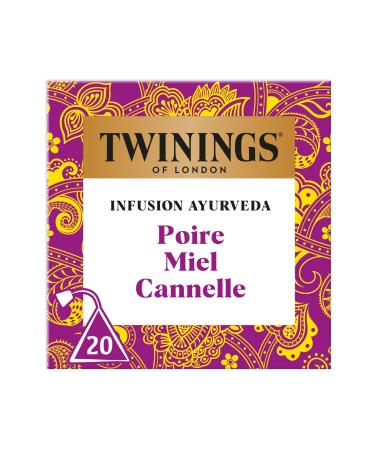 Twinings Twinings - Infusion Ayurveda Pear Honey Cinnamon - 20 Sachets - Fruity and Spicy - To Enjoy Hot or Cold