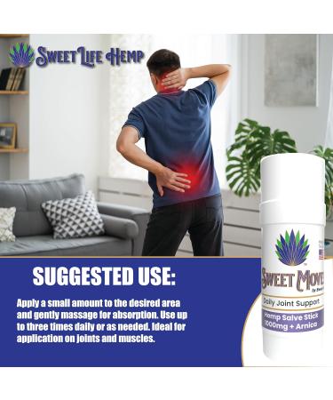 Sweet Life Hemp Salve Stick 1000mg | Organic Pain Relief Muscle Rub | International Shipping Available - Buy Online on GoSupps.com
