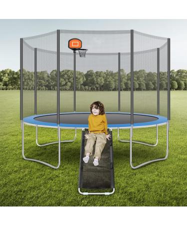 GemonExe Universal Trampoline Slide with Handles - Sturdy Attachments for Safer Gaming - Tear Resistant Fabric - Slide Ladder for Kids - Buy Online on GoSupps.com
