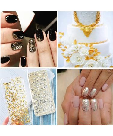 Gold Leaf Gilding Resin Flakes 3 Bottles Metallic Foil 15g - Craft Supplies for Painting, Crafts, Slime, and Resin Jewelry Making - Gold, Silver, Copper Colors - Buy Online on GoSupps.com