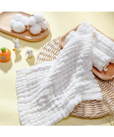 MUKIN Baby Washcloths - Natural Muslin Cotton Baby Wipes for Sensitive Skin - 5 Pack 12x12 inches - Buy Online on GoSupps.com