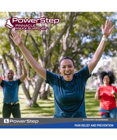 Powerstep Pinnacle Maxx Insoles - Over-Pronation Corrective Orthotic with Maximum Arch Support (Men's 6-6.5 / Women's 8-8.5) - Buy Online on GoSupps.com