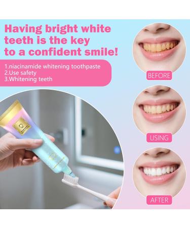 Niacinamide Whitening Toothpaste for Adults Effectively Whitens Teeth Niacinamide Intensive Whiten Toothpastes - for Healthier and Whiter Teeth - Buy Online on GoSupps.com