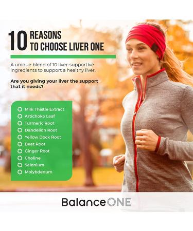 Liver One Supplement - 10 Antioxidant Ingredients for Natural Liver Support - Vegan & Non-GMO - 30 Day Supply - Buy Online on GoSupps.com