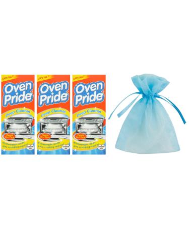 Oven Pride Deep Cleaner Oven Kit 500ml 3Pk + Our Gift for You: Organza Bag Size: 9 x 7 x 0.1cm