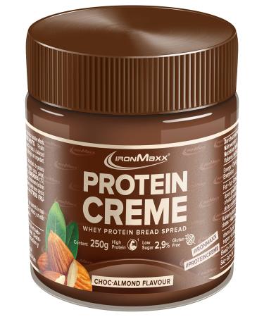 Ironmaxx Protein Creme - Choc Almond 250G |Creamy high protein bread spread |Low Carb Low Sugar Suitable for a healthy diet Choc Almond 250 g (1 Series Pack) - Buy Online on GoSupps.com